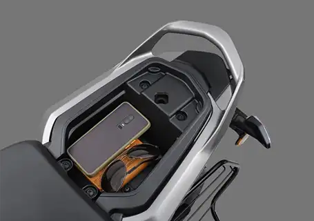 TVS Raider Disc Under Seat Storage